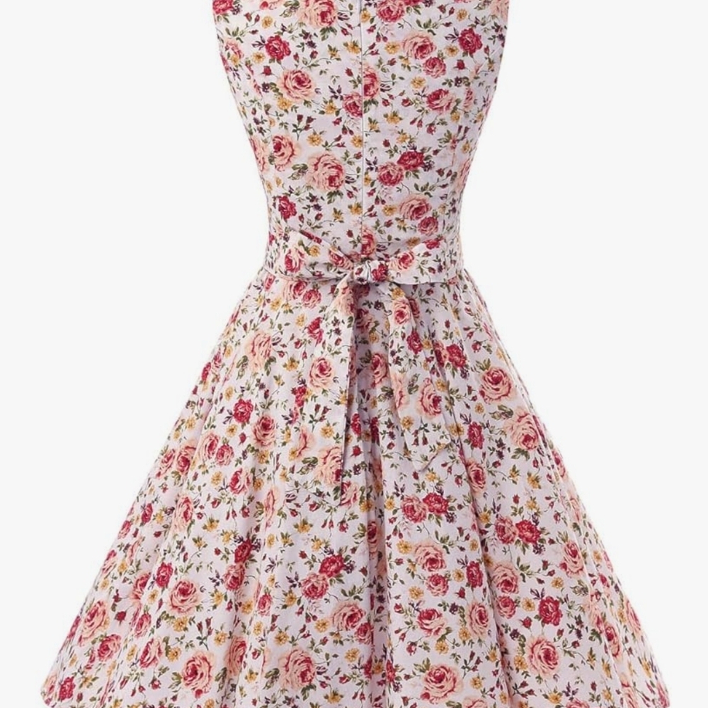 Floral Sleeveless Casual Dress